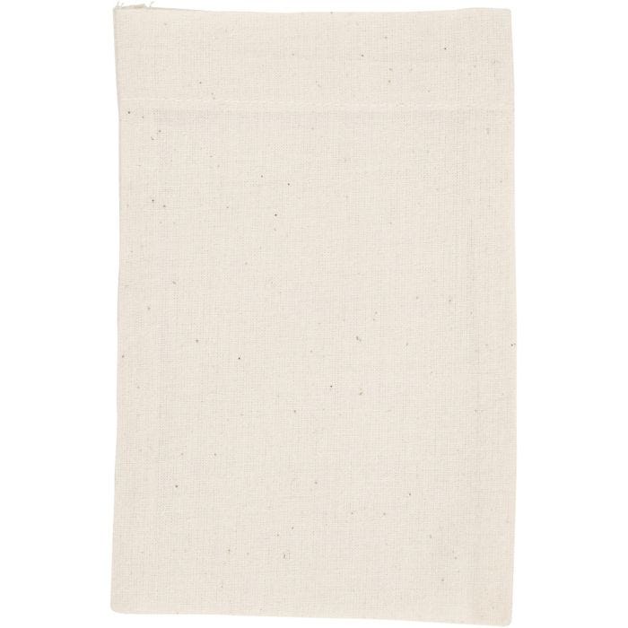 Tas, afm 15x20 cm, 115 gr, licht naturel, 4 stuk/ 1 doos