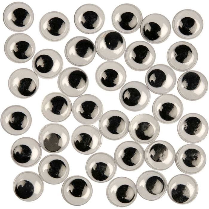 Wiebelogen, niet zelfklevend, d 12 mm, 1000 stuk/ 1 doos