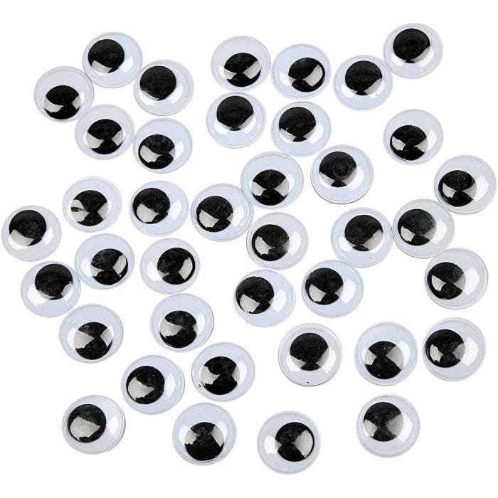 Wiebelogen, niet zelfklevend, 20 mm, 500stuk/ 1 doos