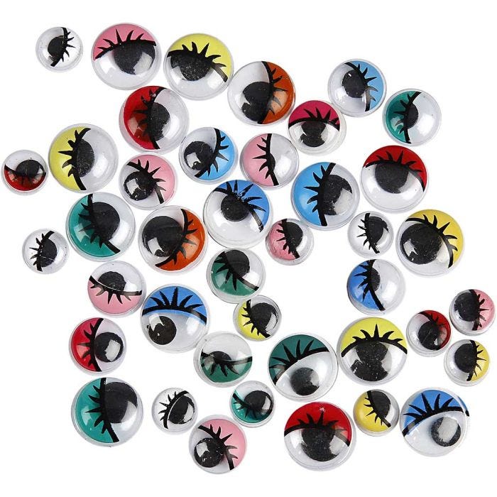 Wiebelogen, niet zelfklevend, 8-12 mm, 300div/ 1 doos