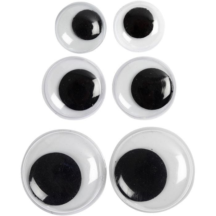 Wiebelogen, niet zelfklevend, 12+14+20 mm, 18div/ 1 doos
