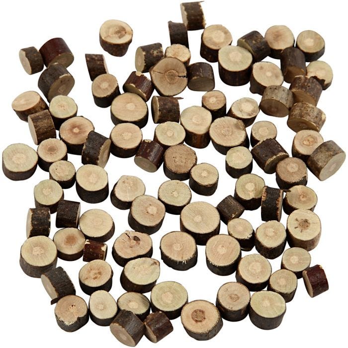 Hout mix, 7-10 mm, 4-5 mm, 230gr/ 1 doos