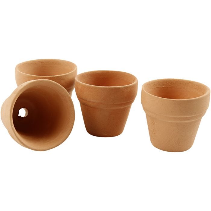 Bloempot, H: 3,1 cm, d 3,4 cm, 48 stuk/ 1 doos
