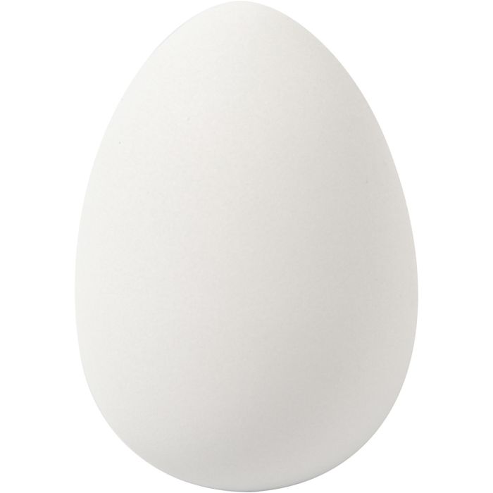 Ei, 8 cm, 5,5 cm, wit, 8stuk/ 1 doos
