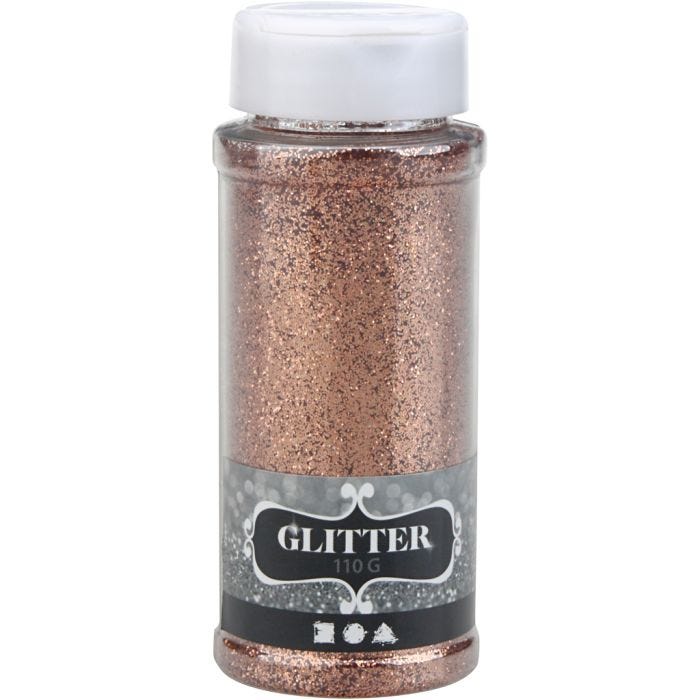 Glitter, koper, 110 gr/ 1 Doosje