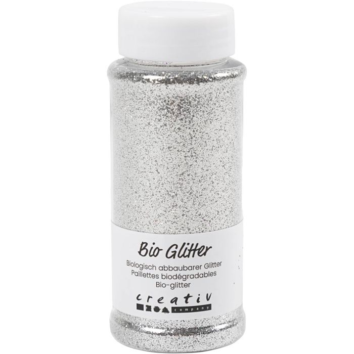 Bio Sparkles, zilver, 140 ml/ 1 Doosje