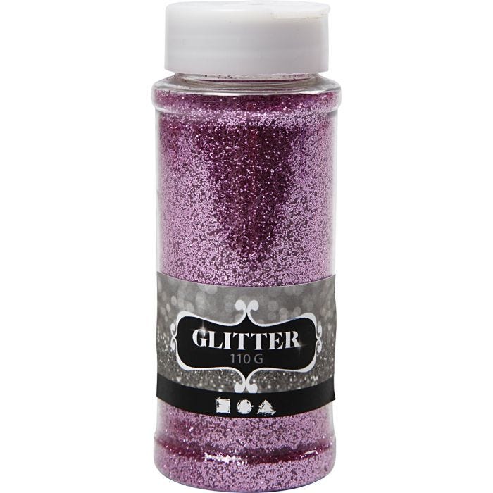 Glitter, roze, 110 gr/ 1 Doosje