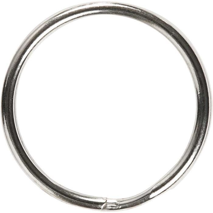 Sleutelhangers, 25 mm, 8stuk/ 1 doos