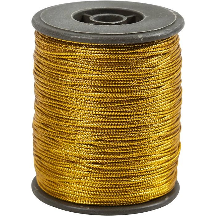 Koord, dikte 0,5 mm, goud, 100 m/ 1 rol