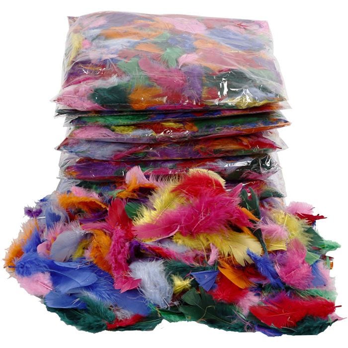 Dons, 7-8 cm, diverse kleuren, 10x50gr/ 1 doos