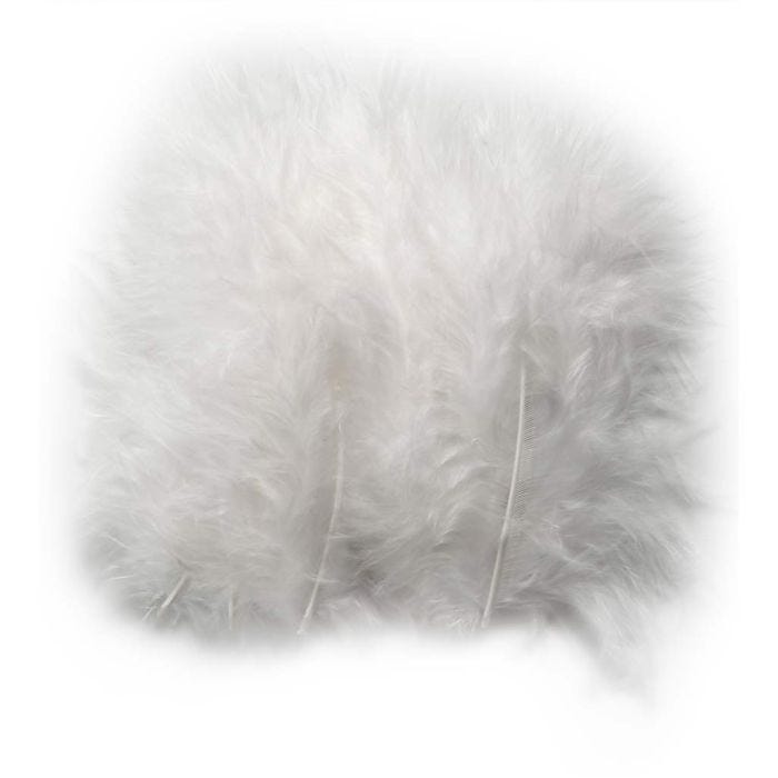 Dons, 5-12 cm, wit, 15stuk/ 1 doos