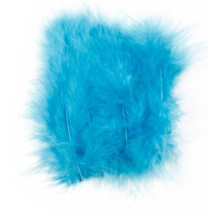 Dons, 5-12 cm, turquoise, 15stuk/ 1 doos