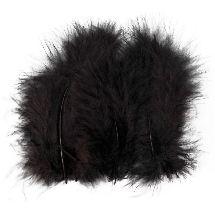 Dons, 5-12 cm, zwart, 15stuk/ 1 doos
