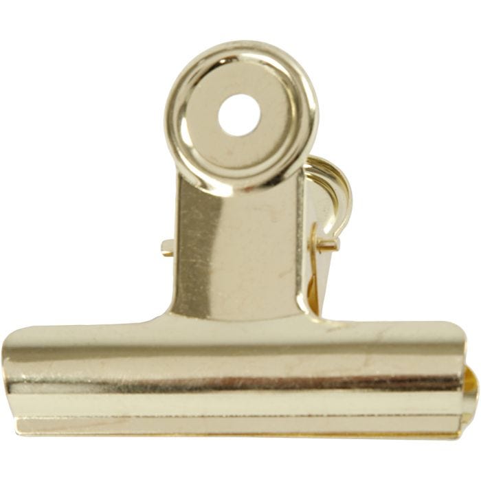 Metalen klem, B: 7,5 cm, brons, 6 stuk/ 1 doos