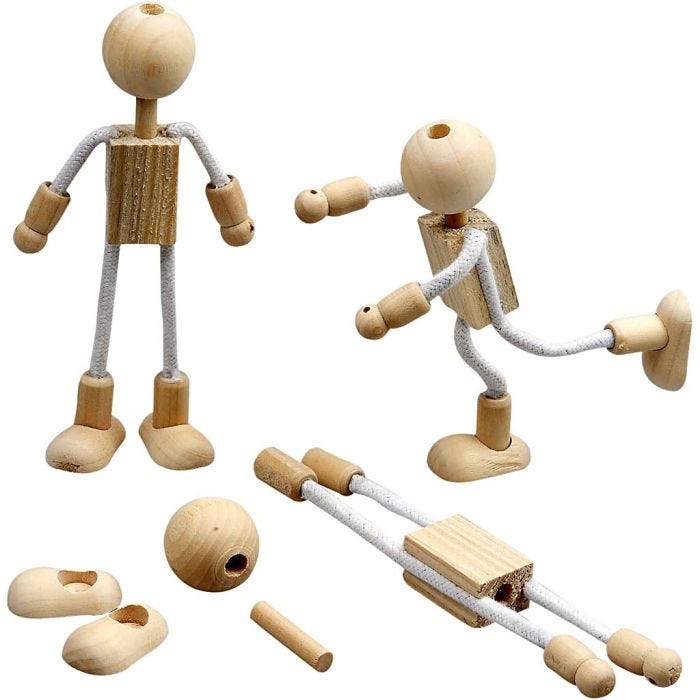 Flexi figuur, H: 12 cm, 4 set/ 1 doos