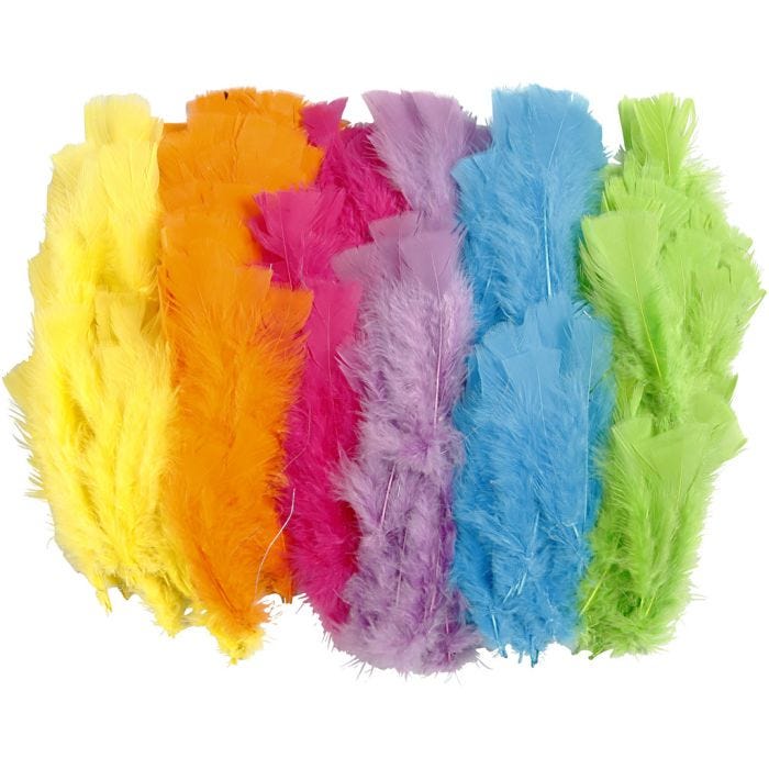 Veren, 11-17 cm, diverse kleuren, 144bol/ 1 doos