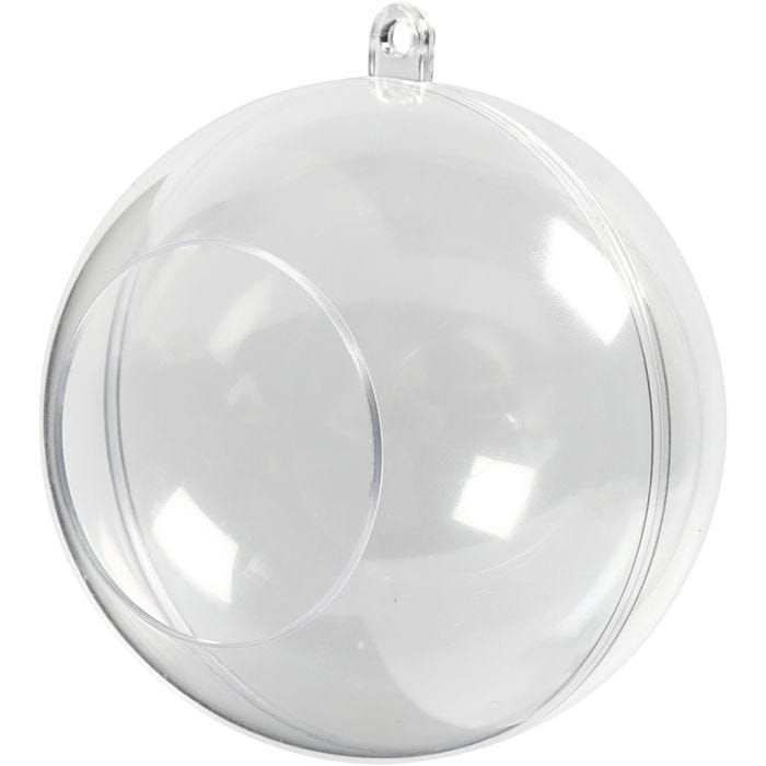 Deco ballen met opening, 8 cm, 4,5 cm, 5stuk/ 1 doos