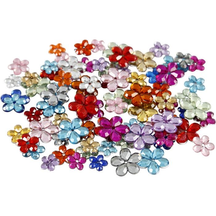 Strasstenen, d 6+10+12 mm, diverse kleuren, 252 stuk/ 1 doos