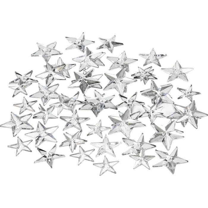 Strasstenen, 11+12+16 mm, zilver, 360stuk/ 1 doos