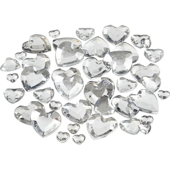 Strasstenen, afm 6+10+14 mm, zilver, 252 stuk/ 1 doos