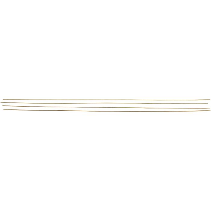 Metalen staf, L: 45 cm, d 2 mm, brons kleuren, 5 stuk/ 1 doos