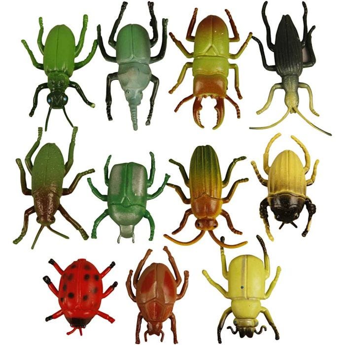 Insecten, 5 cm, 60stuk/ 1 doos