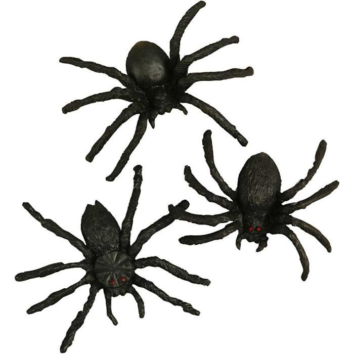 Spinnen, 4 cm, 10stuk/ 1 doos