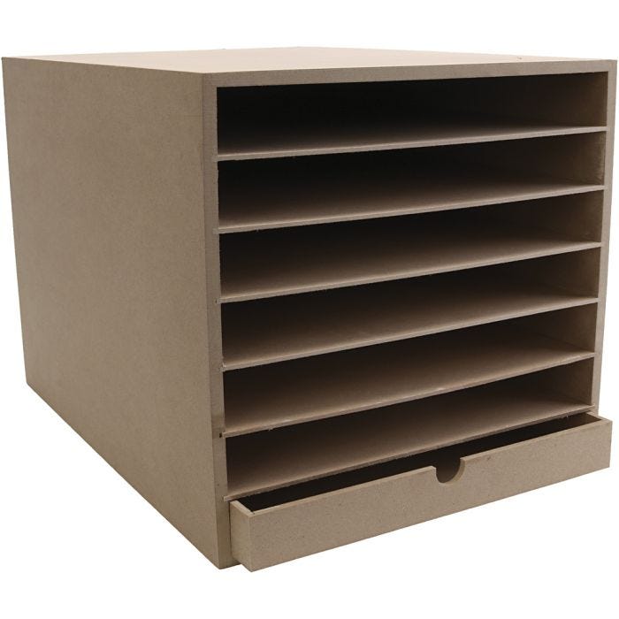 Papier opslag unit, H: 32 cm, D: 45 cm, B: 32 cm, A3, 1 stuk