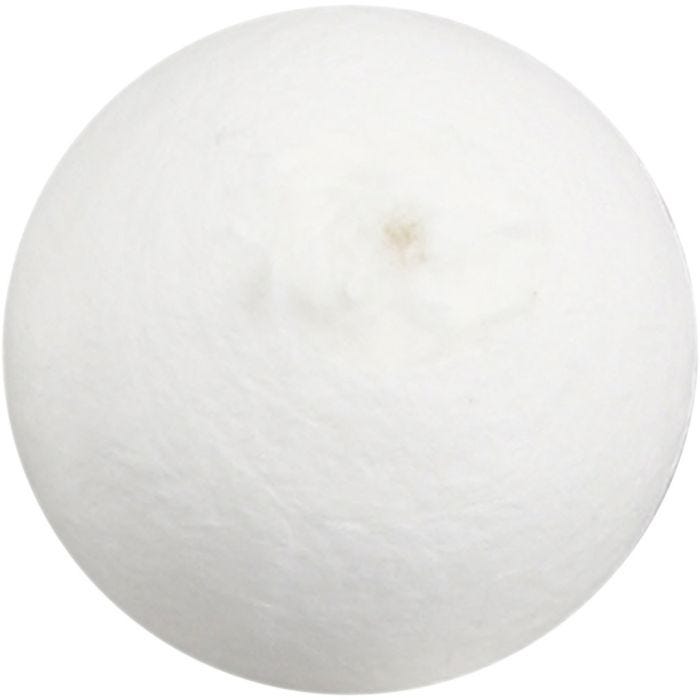 Ballen, d 40 mm, wit, 100stuk/ 1 doos