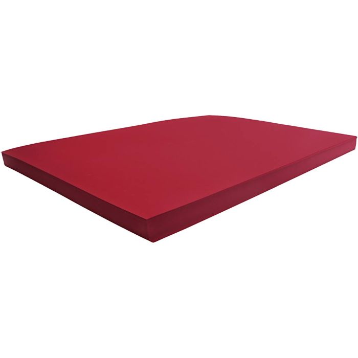 Karton, vel 50x70 cm, 270 gr, kerstrood, 100 vel/ 1 doos
