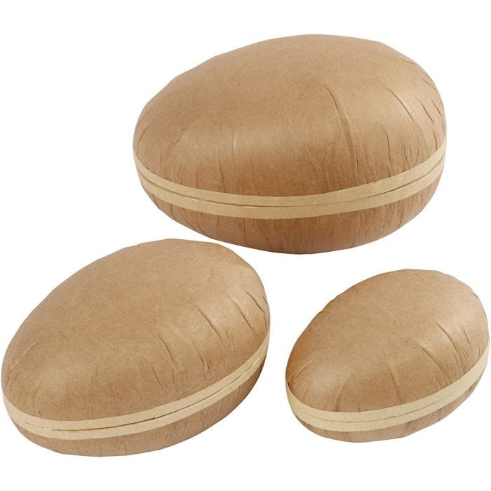 Tweedelig Ei , 12+15+18 cm, 3stuk/ 1 doos