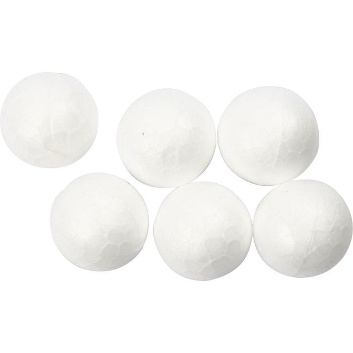 Ballen, 1,5 cm, wit, 200stuk/ 1 doos