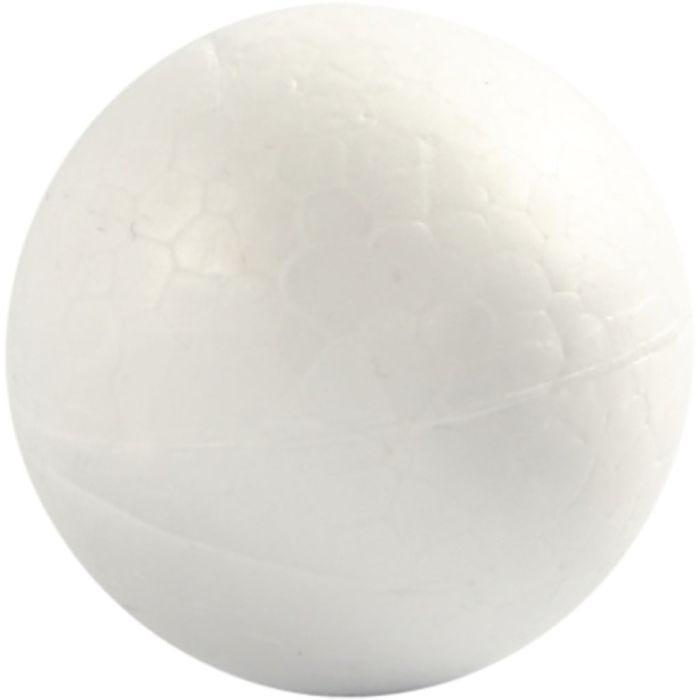 Ballen, d 4 cm, wit, 10 stuk/ 1 doos