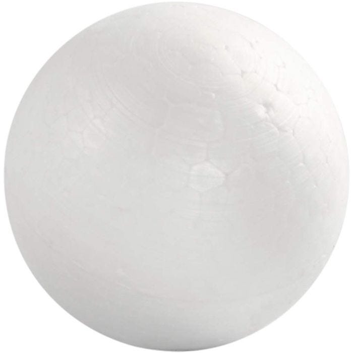 Ballen, d 6 cm, wit, 50stuk/ 1 doos