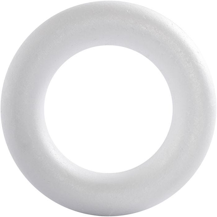 Ring, 21,5 cm, 45 mm, wit, 1 stuk