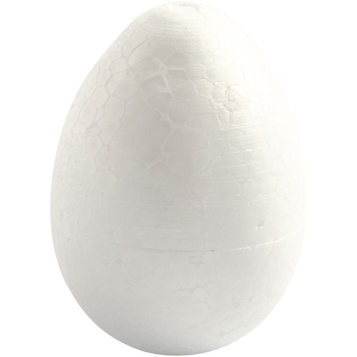 Eieren, H: 10 cm, wit, 5stuk/ 1 doos