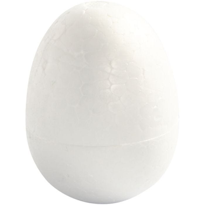 Eieren, H: 7 cm, wit, 5stuk/ 1 doos