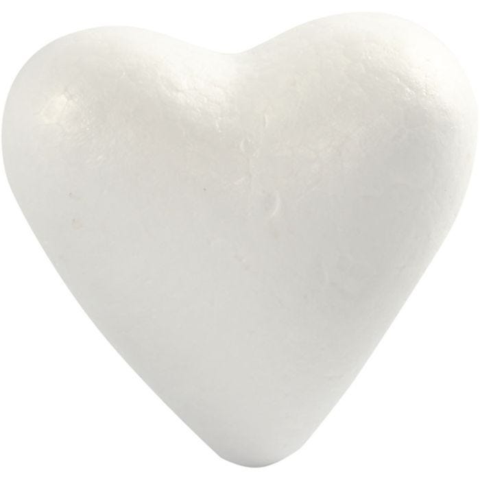 Harten, H: 11 cm, D: 5 cm, B: 11,5 cm, wit, 5stuk/ 1 doos