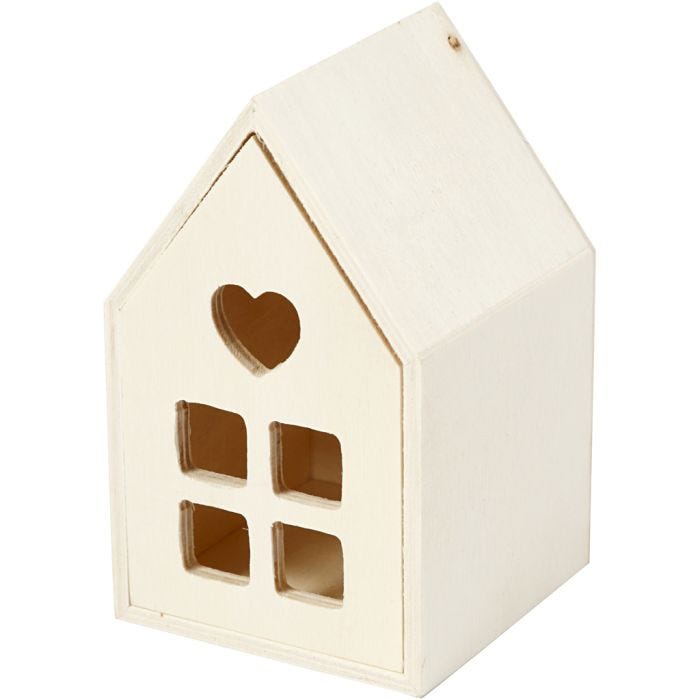 Huis met lade, 10,8 cm, 6,8 cm, 1 stuk