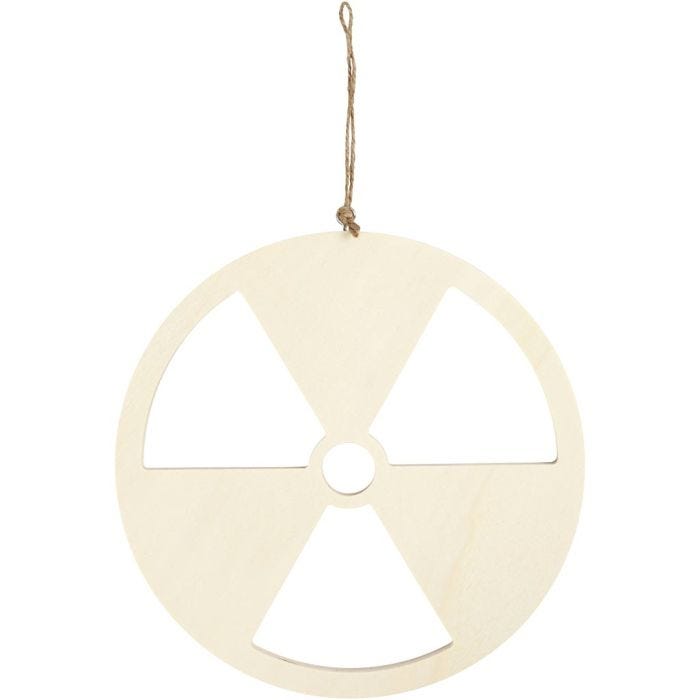 Schild, Geen kernenergie, afm 21,3 cm, dikte 0,9 cm, 1 stuk
