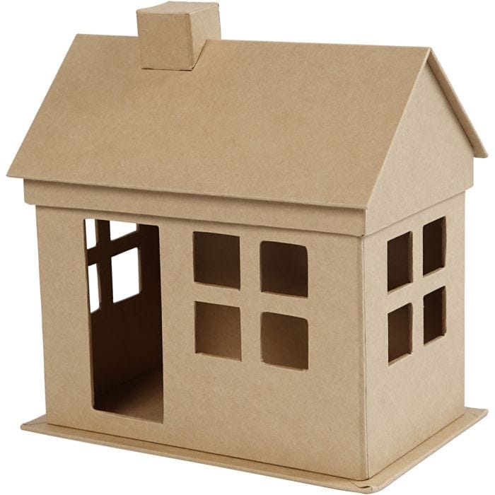Huis, 23 cm, 14,5 cm, 22,5 cm, 1 stuk