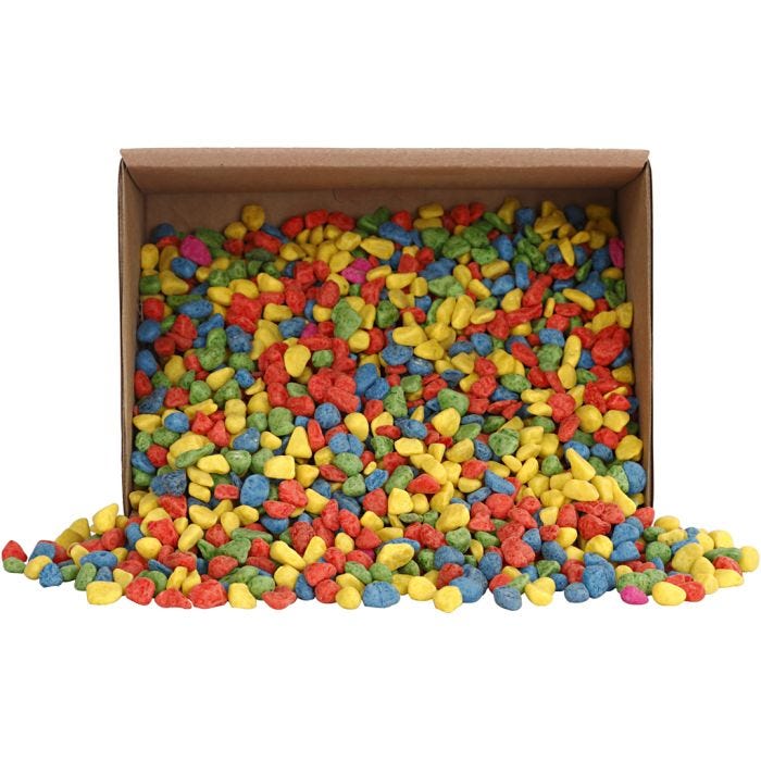 Mozaiek stenen, afm 8-10 mm, dikte 5 mm, sterke kleuren, 2 kg/ 1 doos