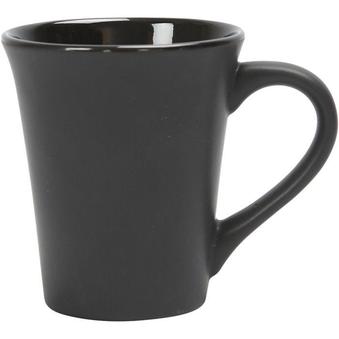 Mok, 10 cm, 5,9-8,7 cm, zwart, 1 stuk
