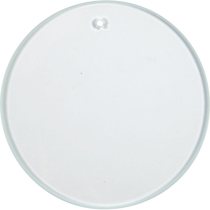 Glazen platen, Rond, d 7 cm, dikte 3 mm, 10 stuk/ 1 doos