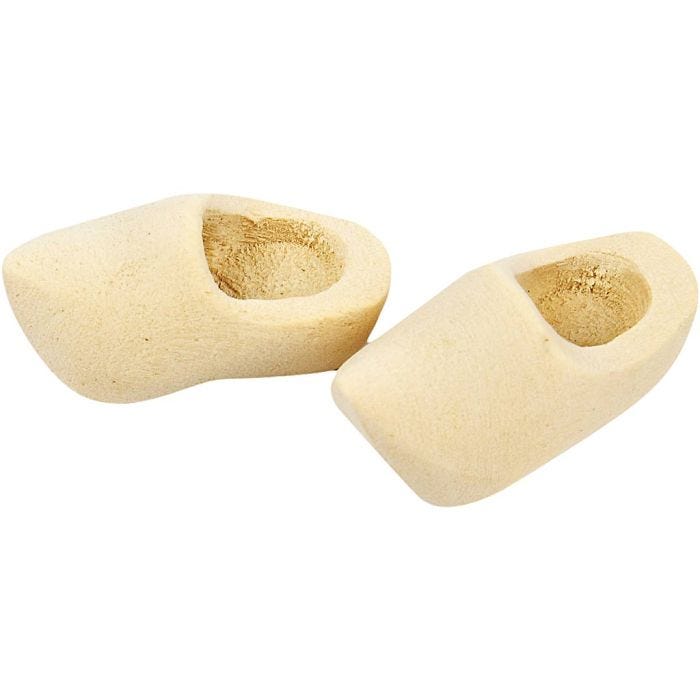 Nederlandse houten klompen, 30 mm, 2paar/ 1 doos