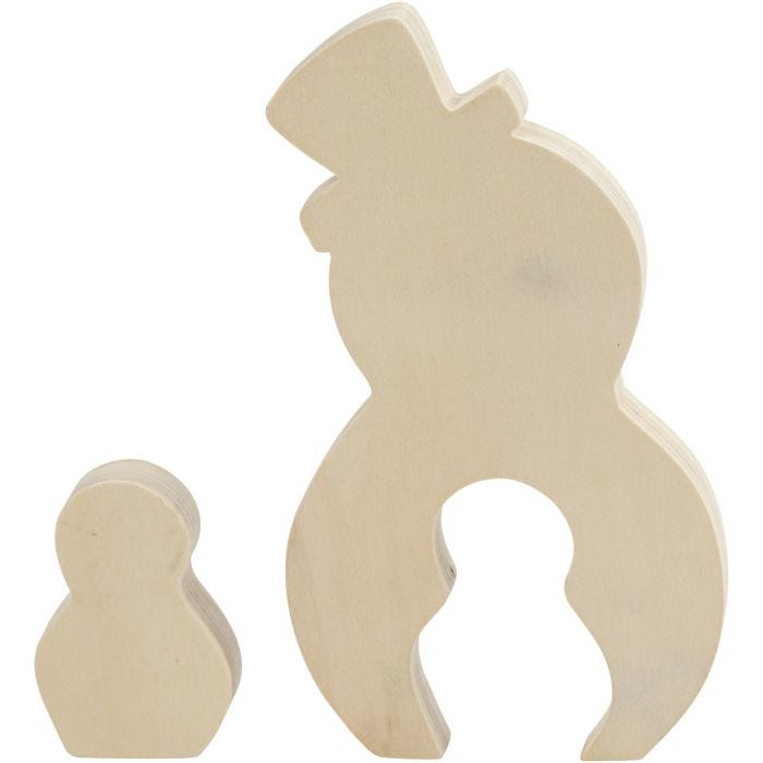 2in1 Figuren, sneeuwpop, 7,7+20 cm, 2 cm, 5,3+11,3 cm, 1 set