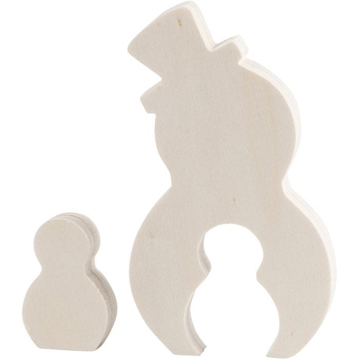 2in1 Figuren, sneeuwpop, 4,5+11,5 cm, 1,2 cm, 3+6,5 cm, 1 set