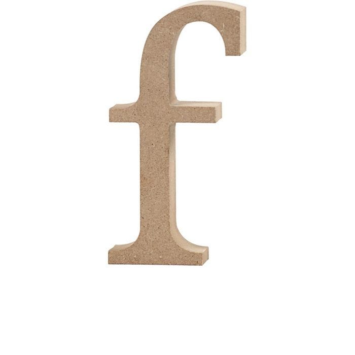 Letter, f, 13 cm, 2 cm, 1 stuk