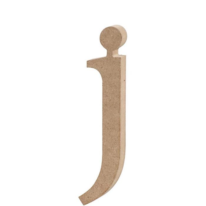 Letter, j, 15,5 cm, 2 cm, 1 stuk
