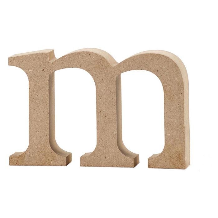 Letter, m, 8 cm, 2 cm, 1 stuk